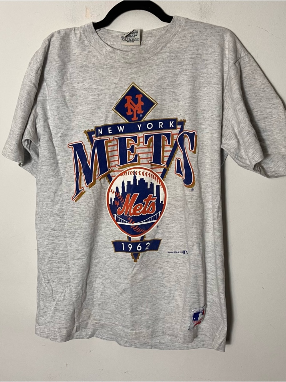 Vintage 1992‎ New York Mets Tee Nutmeg Large